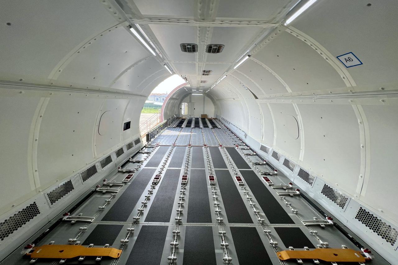 Freighter main deck after conversion