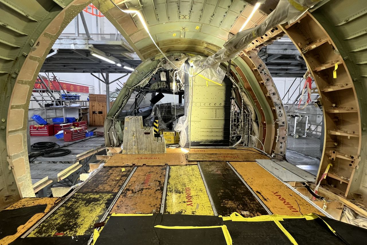 Cargo compartment during a conversion programme